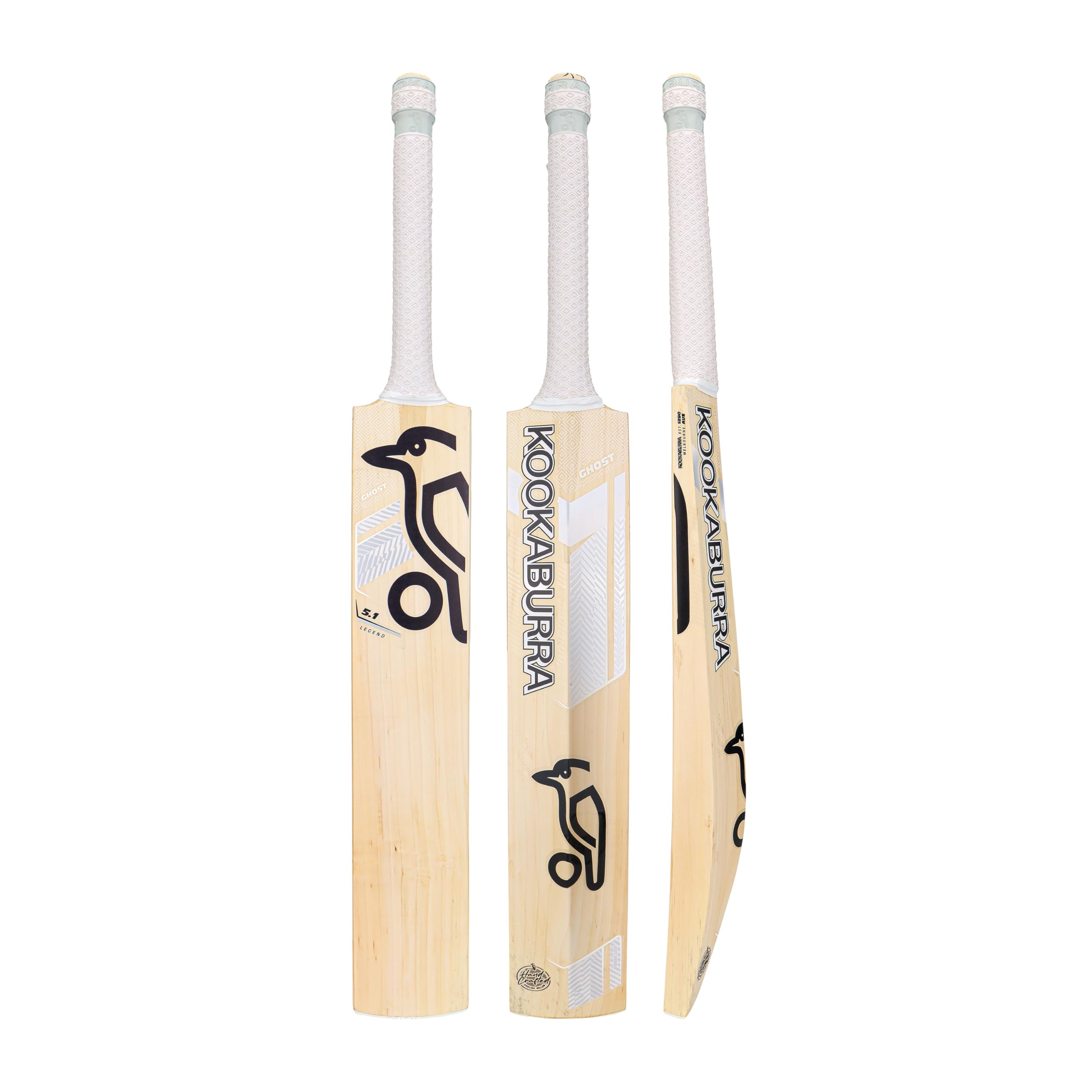 Kookaburra Ghost 5.1 Legend Cricket Bat - Short Handle, White