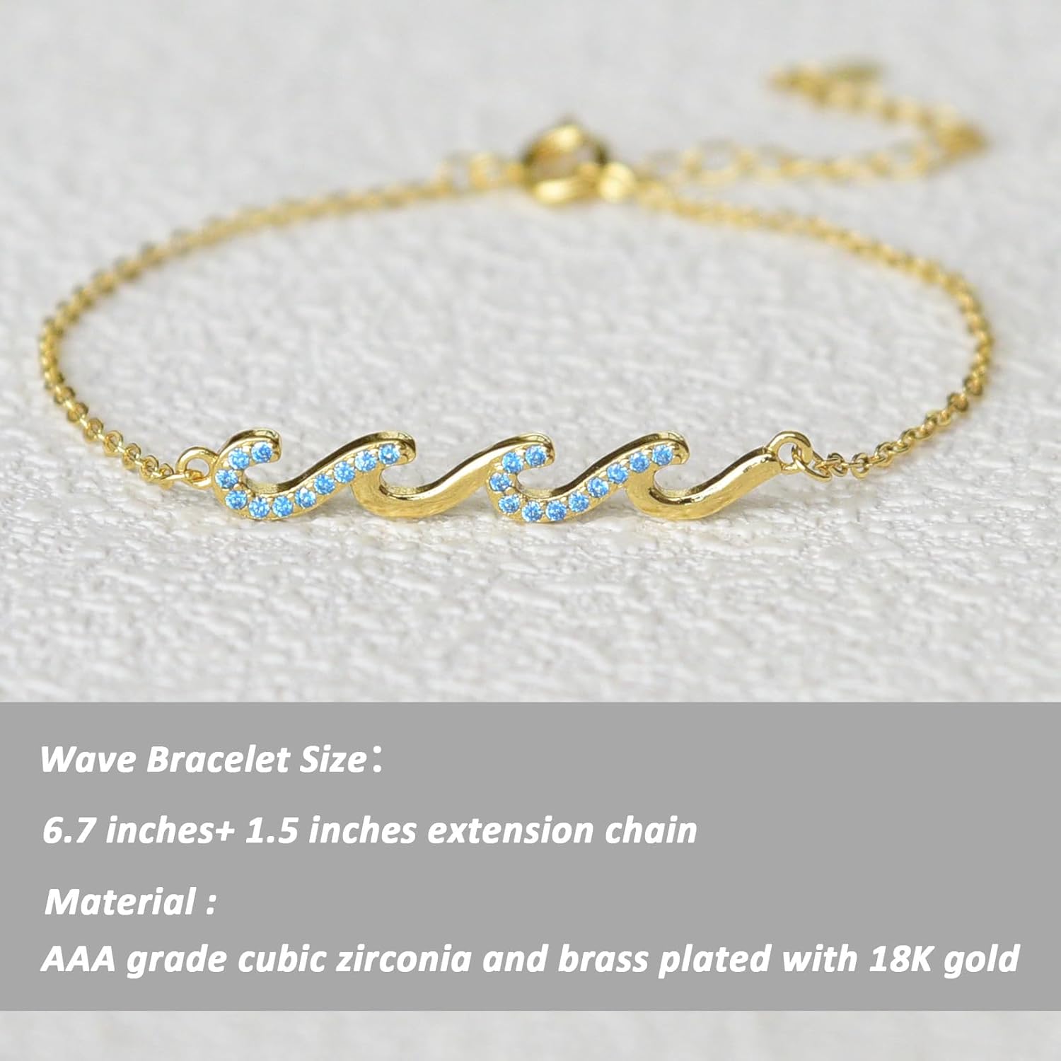 Inspirational Wave Bracelet for Women - Unique Get Well, 'Thinking of You' Gifts, Ideal for Friend Sister Mom Daughter - Image 3