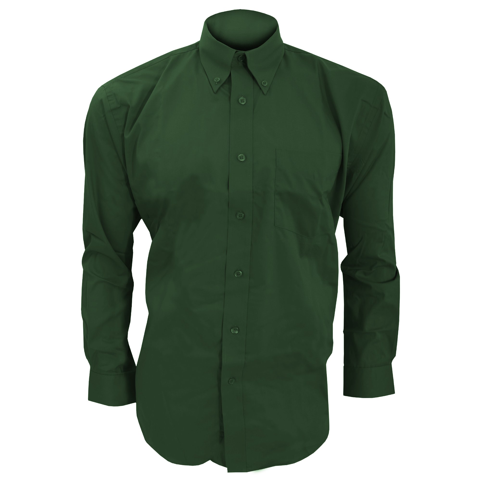 Kustom Kit Mens Long Sleeve Corporate Oxford Shirt (15.5inch) (Bottle Green)