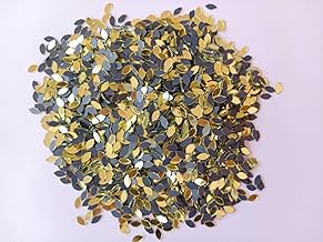 NNJ GROUP Golden Colour Mirror Kit for Lippan Art and Craft Work, (Pack of 500 Pieces) with Fabric Glue (Eye Shape)