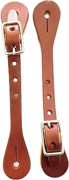 AJ Tack Youth Antique Brown Steer Head Spurs Package