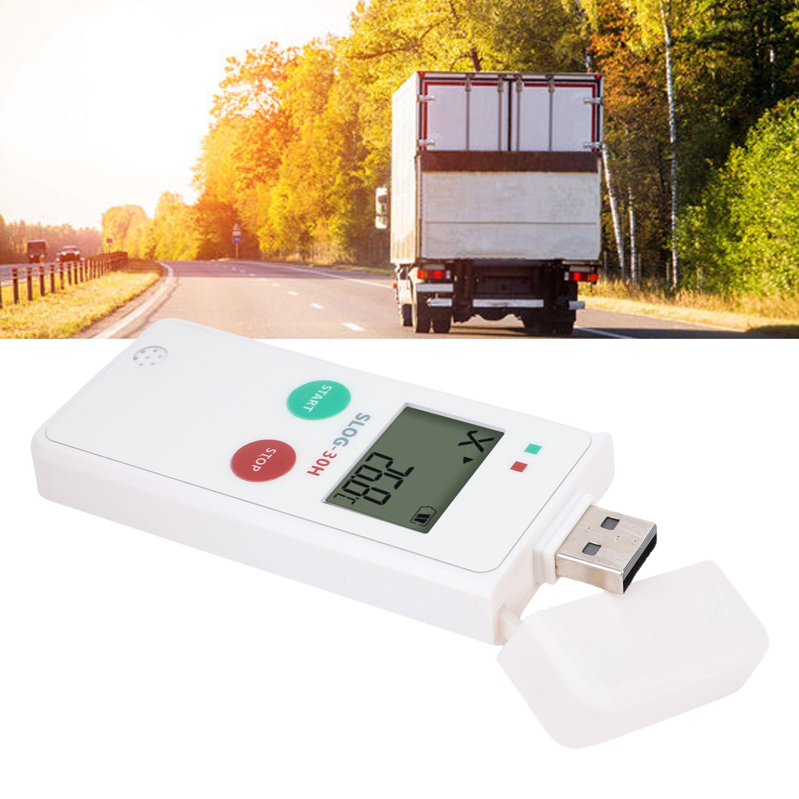 Logger dati di umidità di temperatura riutilizzabile ad alta precisione Registratore di temperatura digitale USB con PDF CSV report 65000 gruppi di archiviazione