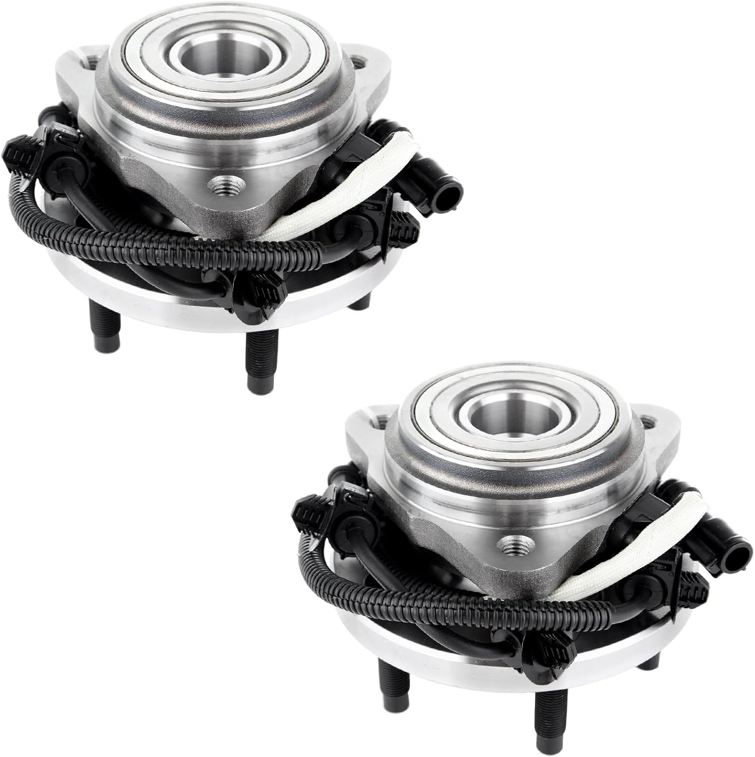 SCITOO Wheel Hub Wheel Bearing Assembly Front 515052 fit for Ford Explorer Sport TRAC 2004-2005 for Ford Ranger 2003-2009 for Mazda B4000 2003-2009 5 Lugs Wheel Hub Bearing Assemblies W/ABS 2pcs