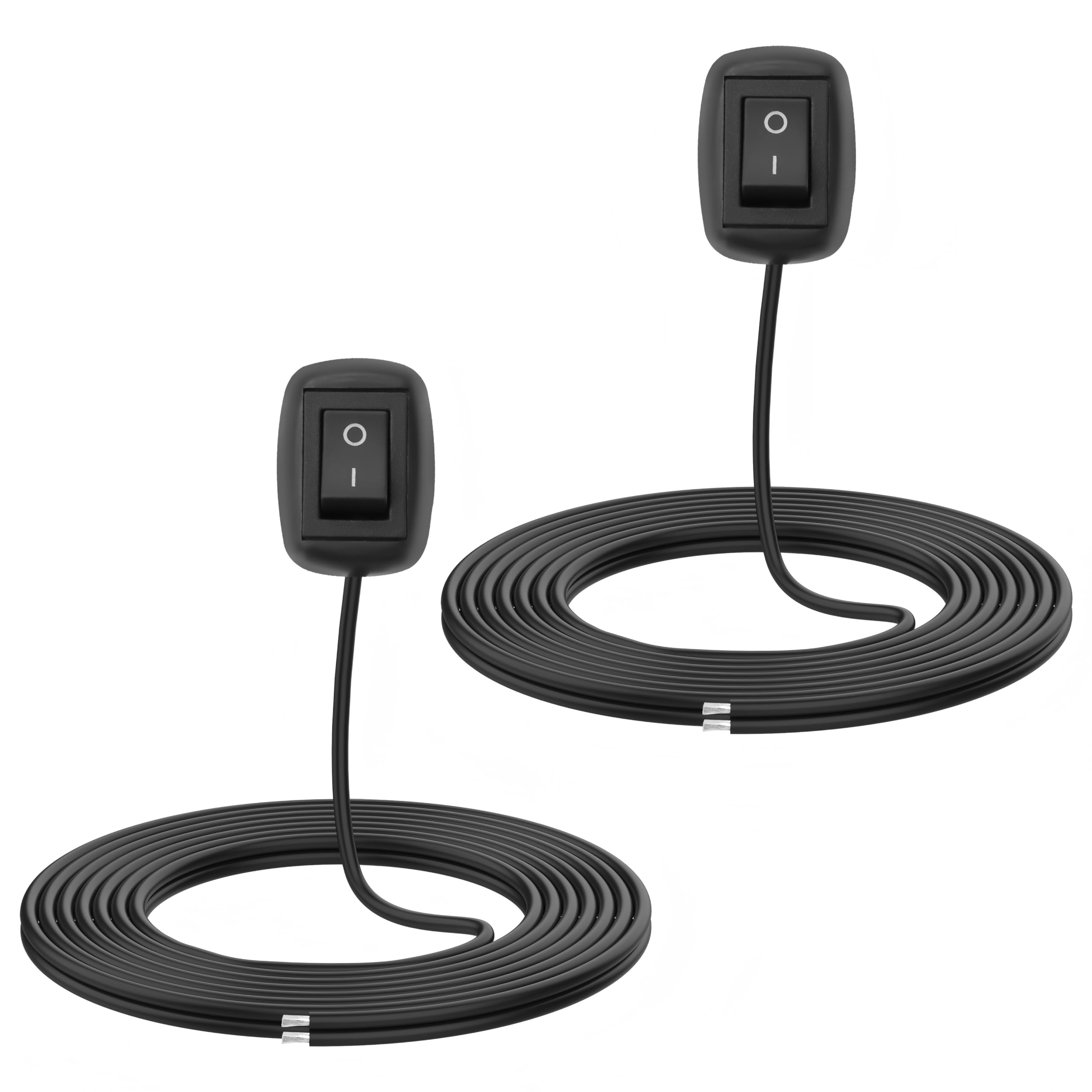 MEIRIYFA Paste Type Switch Car Push Button Switch ON/Off Rocker Switch Automotive DC 12V 24V Surface Mount Water Drop Shape with 78.7" Cable for Fog