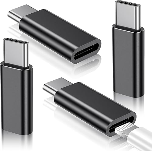 Temdan Paquete de 4 adaptadores Lightning a USB C para iPhone 1515 Pro15 Pro Max15 Plus, Samsung, adaptador de cambiador de género, cable conector