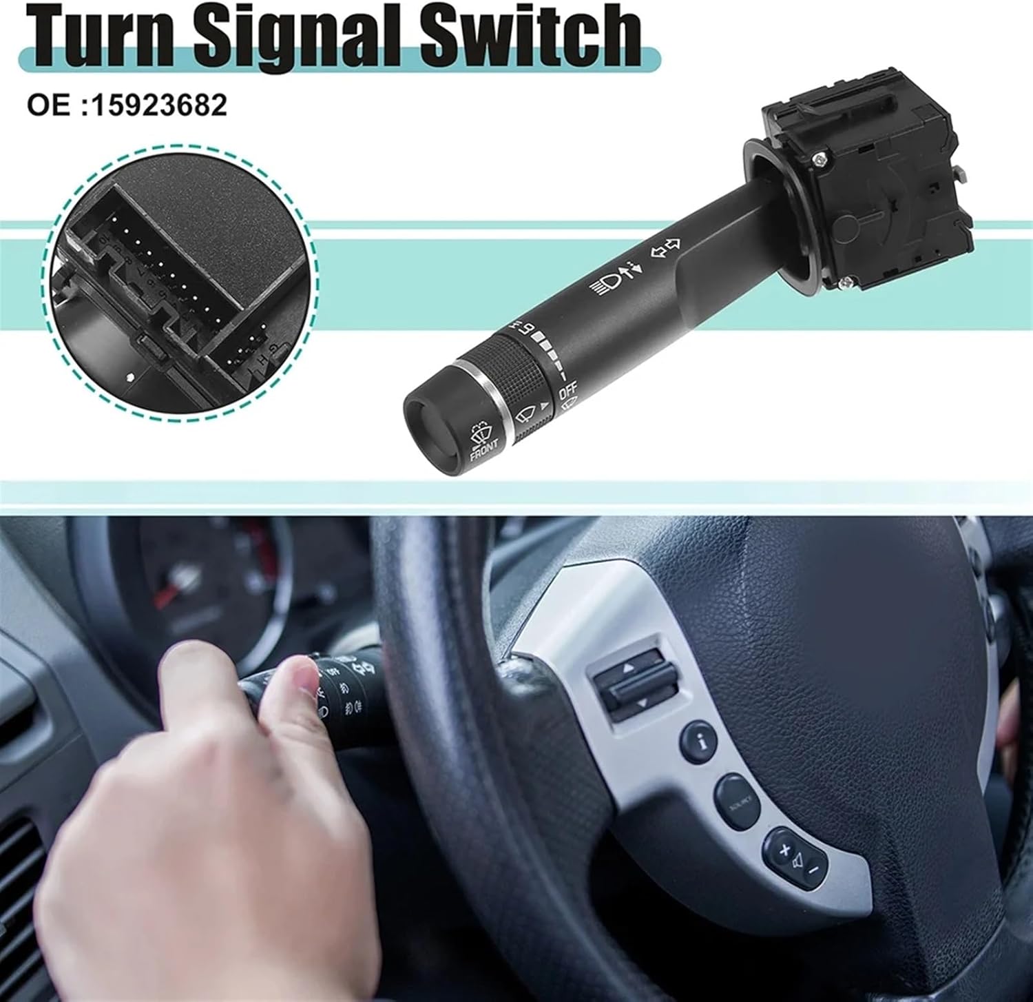 Cruise Control Switch for Buick for Enclave 2008-2017 Car Turn Signal Switch Cruise Control Switch Combination Switch 15923682
