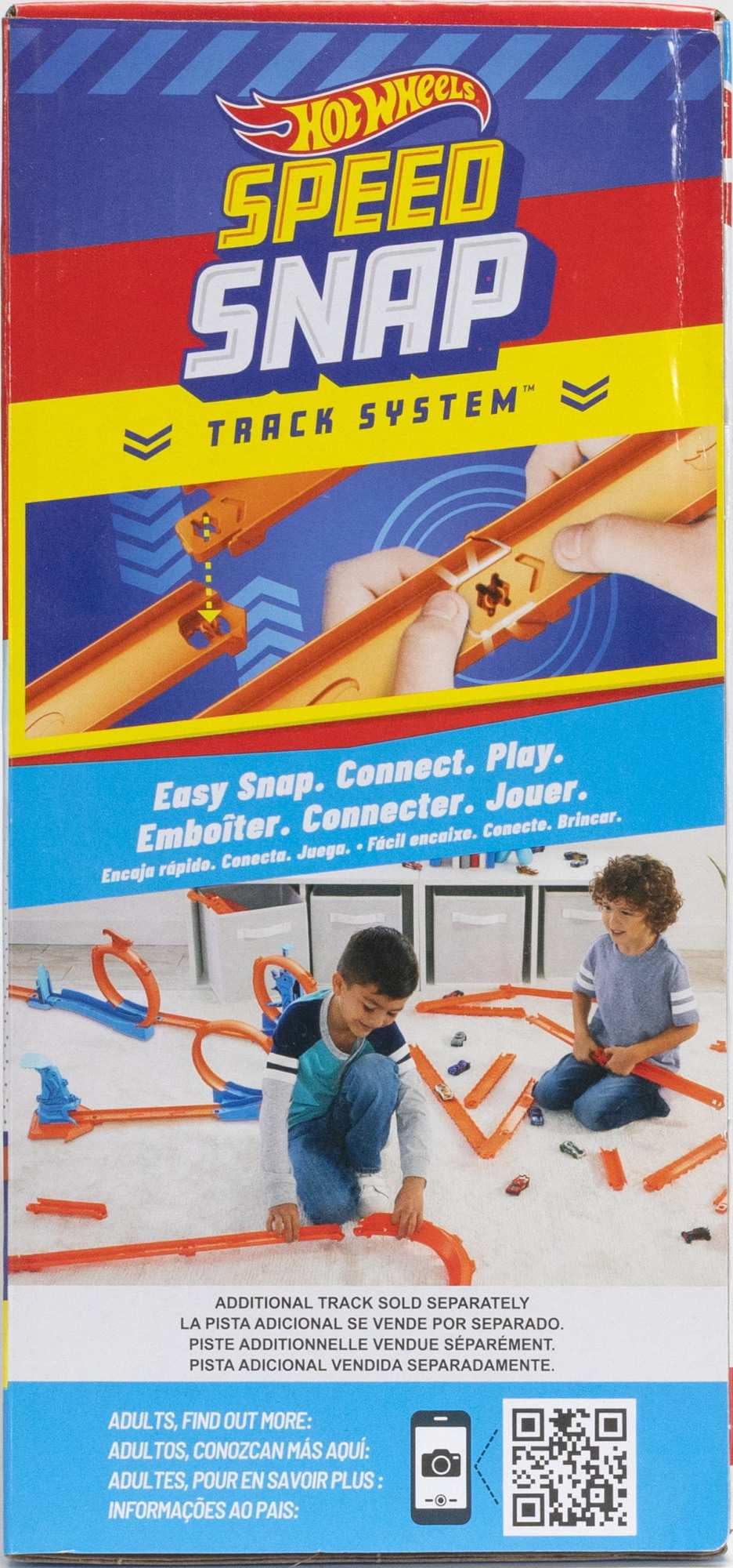Hot Wheels Spielzeugauto-Trackset Dreifach-Looping-Pack Fahrzeug 1:64 Track-Bauteile 3 Loopings Schnellstecksystem JDW39