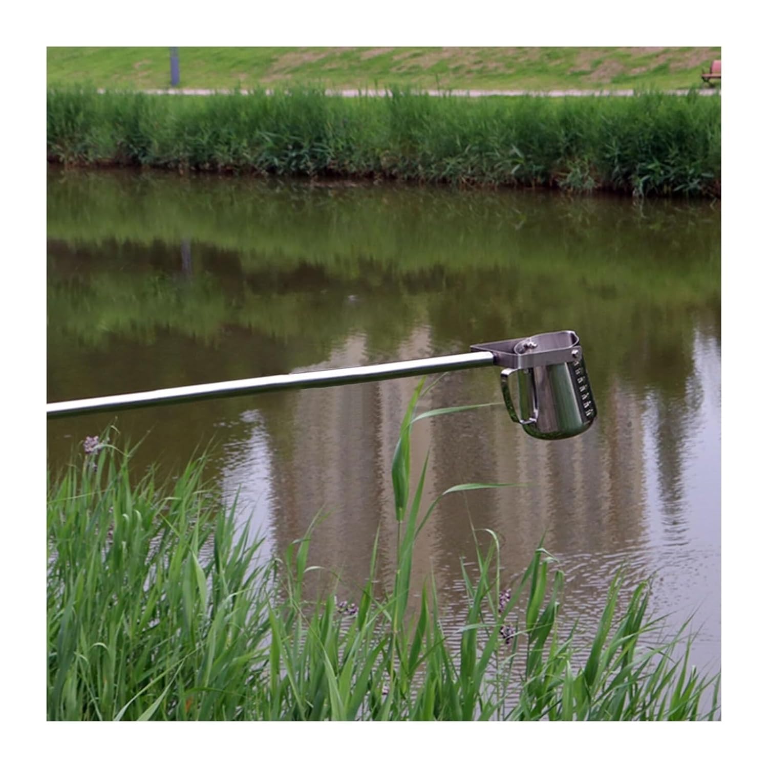 Heavy-Duty Stainless Steel Telescopic Water Sampler with 360° Swivel Dipper | Adjustable Pole for Water Quality Testing, Environmental Monitoring & Sample Collection | Includes 500/1000ml Ladle