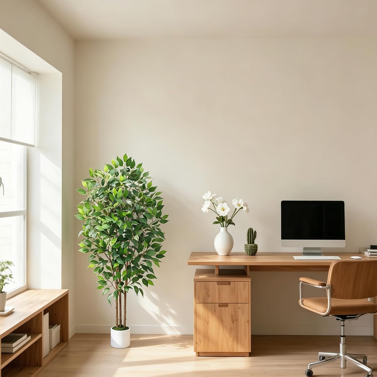 Planta Artificial Ficus 150cm Arbol Artificial Exterior Interior