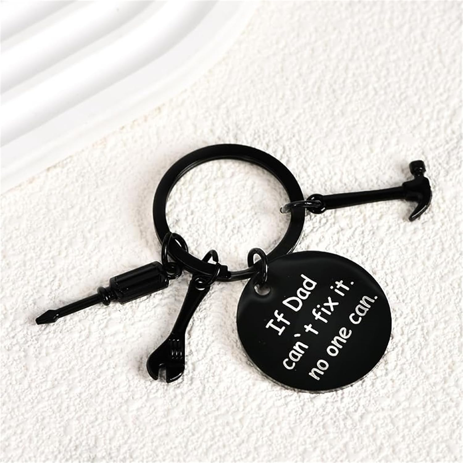 Dad Keychain from Kids Funny Daddy Key Chain from Son Daughter Papa Birthday Fathers Day Thanksgiving Christmas Gifts