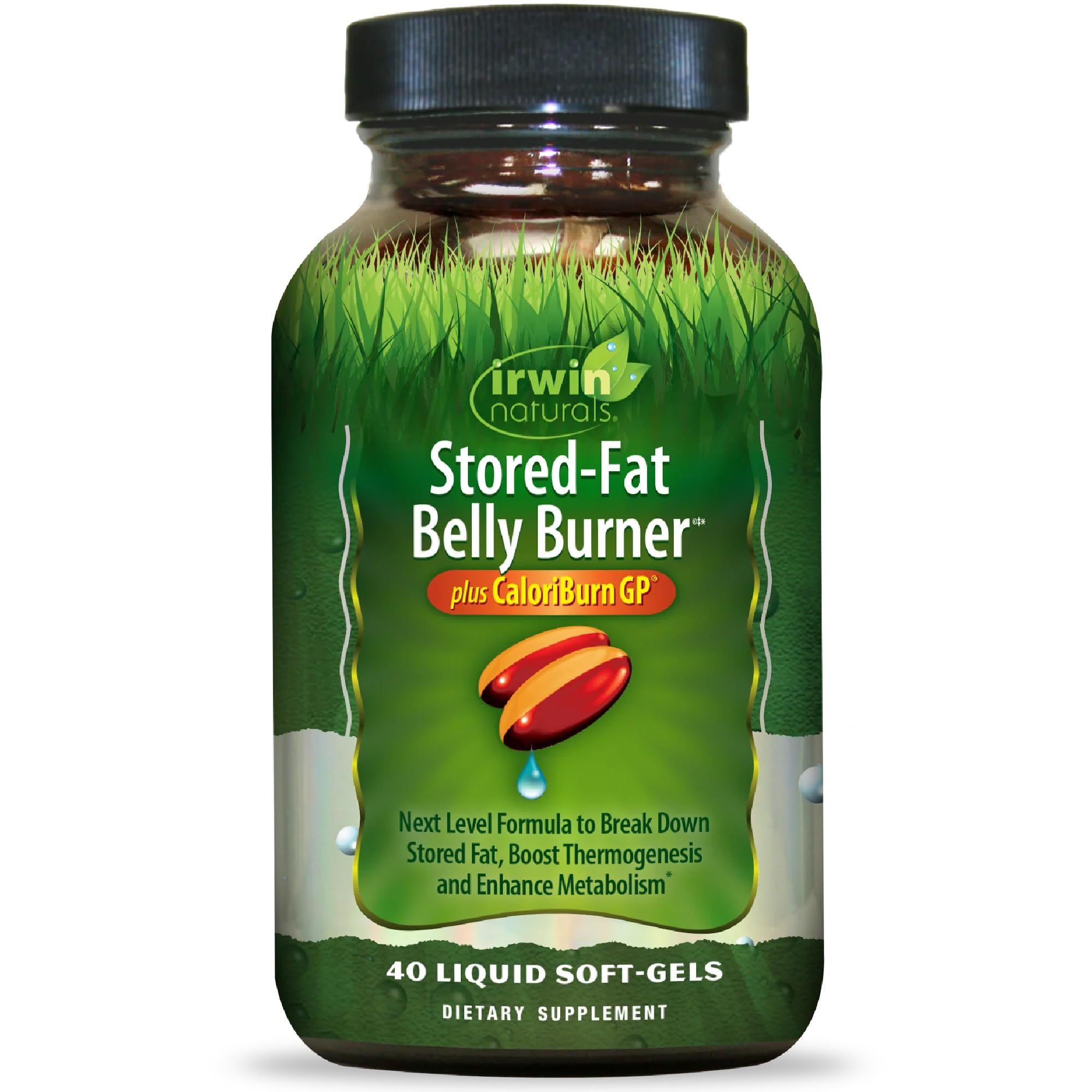 Irwin Naturals Stored-Fat Belly Burner Plus CaloriBurn GP 40 Softgels 40 Count (Pack of 1)