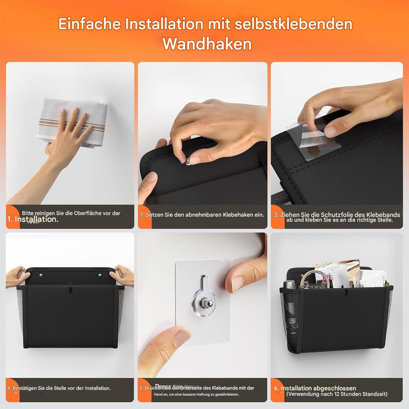 Organizer da parete Scaffali A Sacco Sospesi Da Porta Con Multi Tasche | Set da 2 Pezzi Organizzatore Scarpe Appendibile a Parete Per La Casa, , Il Camper, Roulotte, Il Campeggio, Motorhome