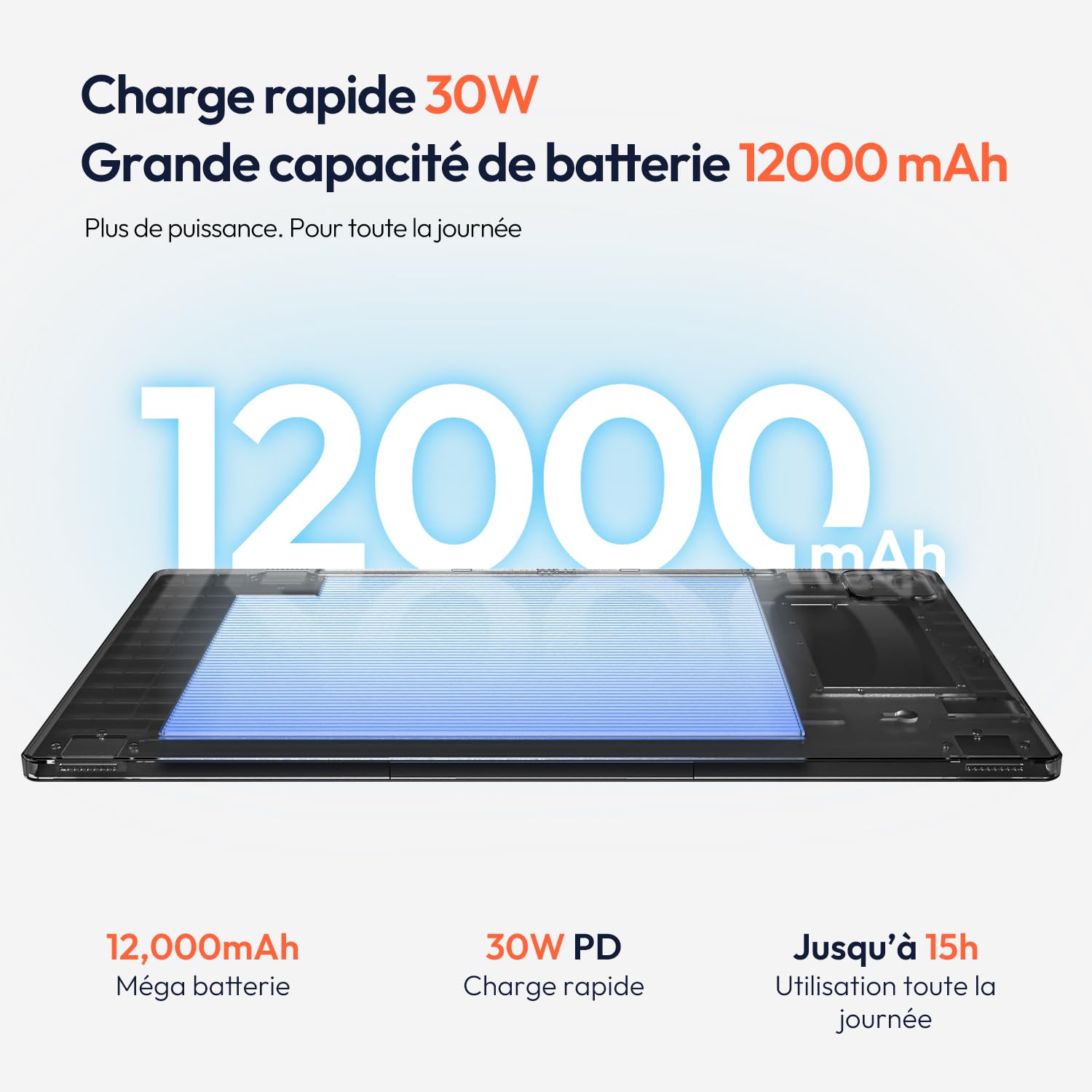 MESWAO Tablette 15,6 Pouces Grand écran pour multitâche et productivité