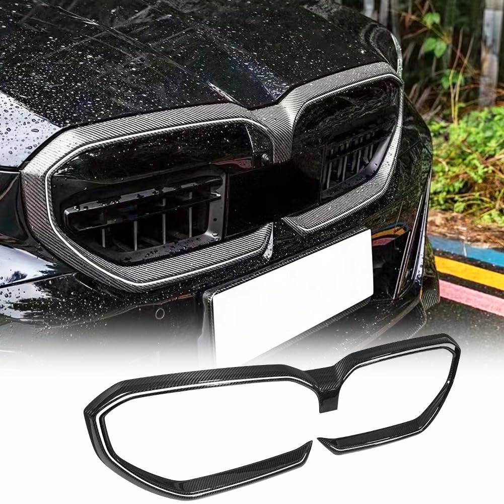 G60 Carbon Fiber Front Hood Kidney Grill for BMW 5 Series i5 G60 G68 2024 2025 Front Bumper Grille Factory Outlet