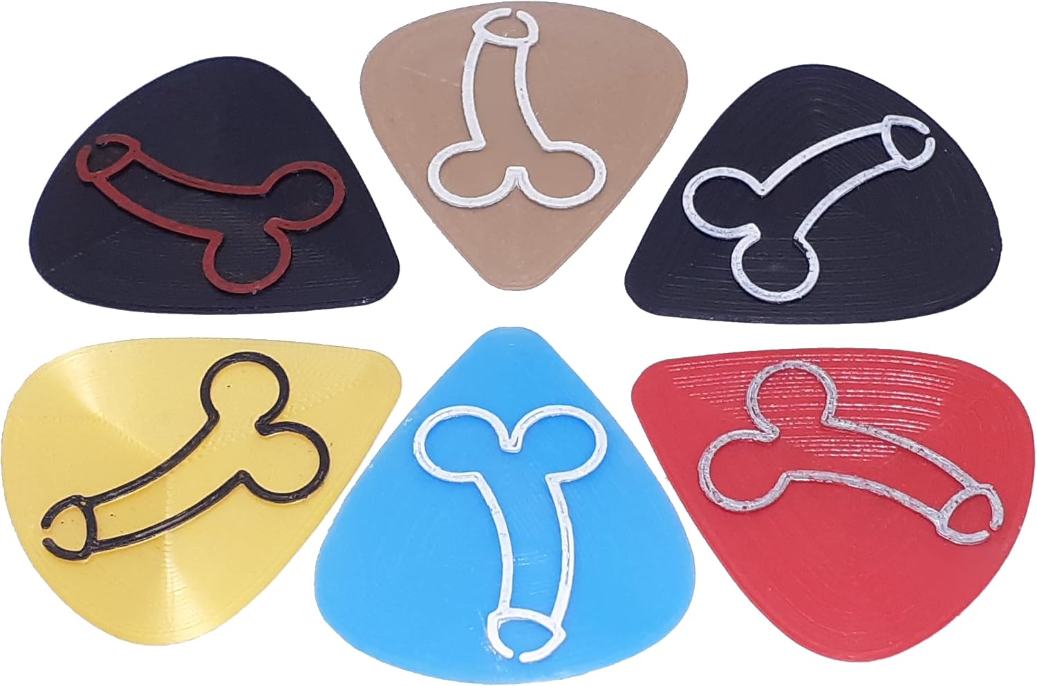 Guitar Dick Pick 10 pack (random assortment) GI003GP image 3