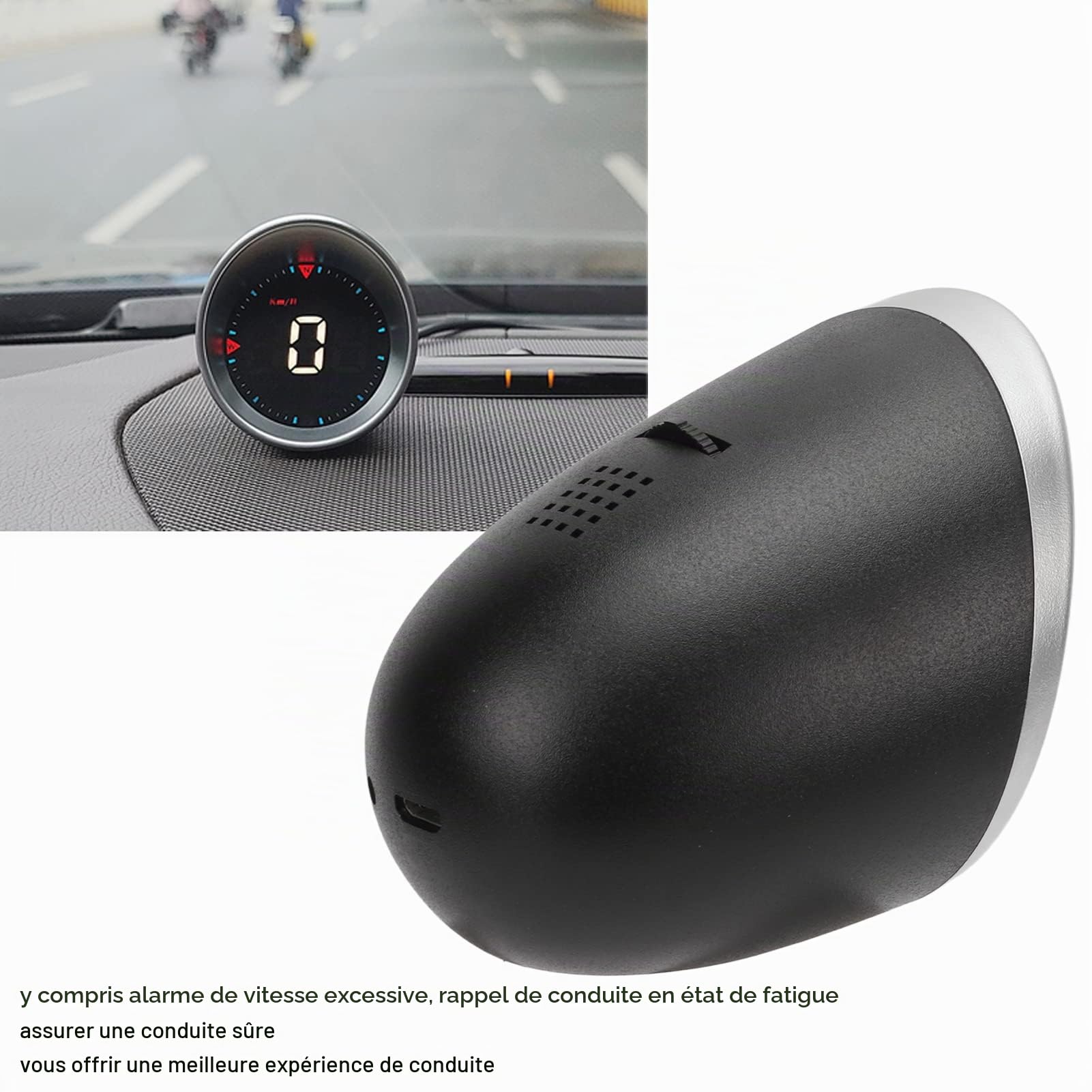 Compteur de Vitesse HUD pour Voiture, écran numérique Intelligent Universel avec Tachymètre GPS pour Camion, Bus, Bateau, Moto