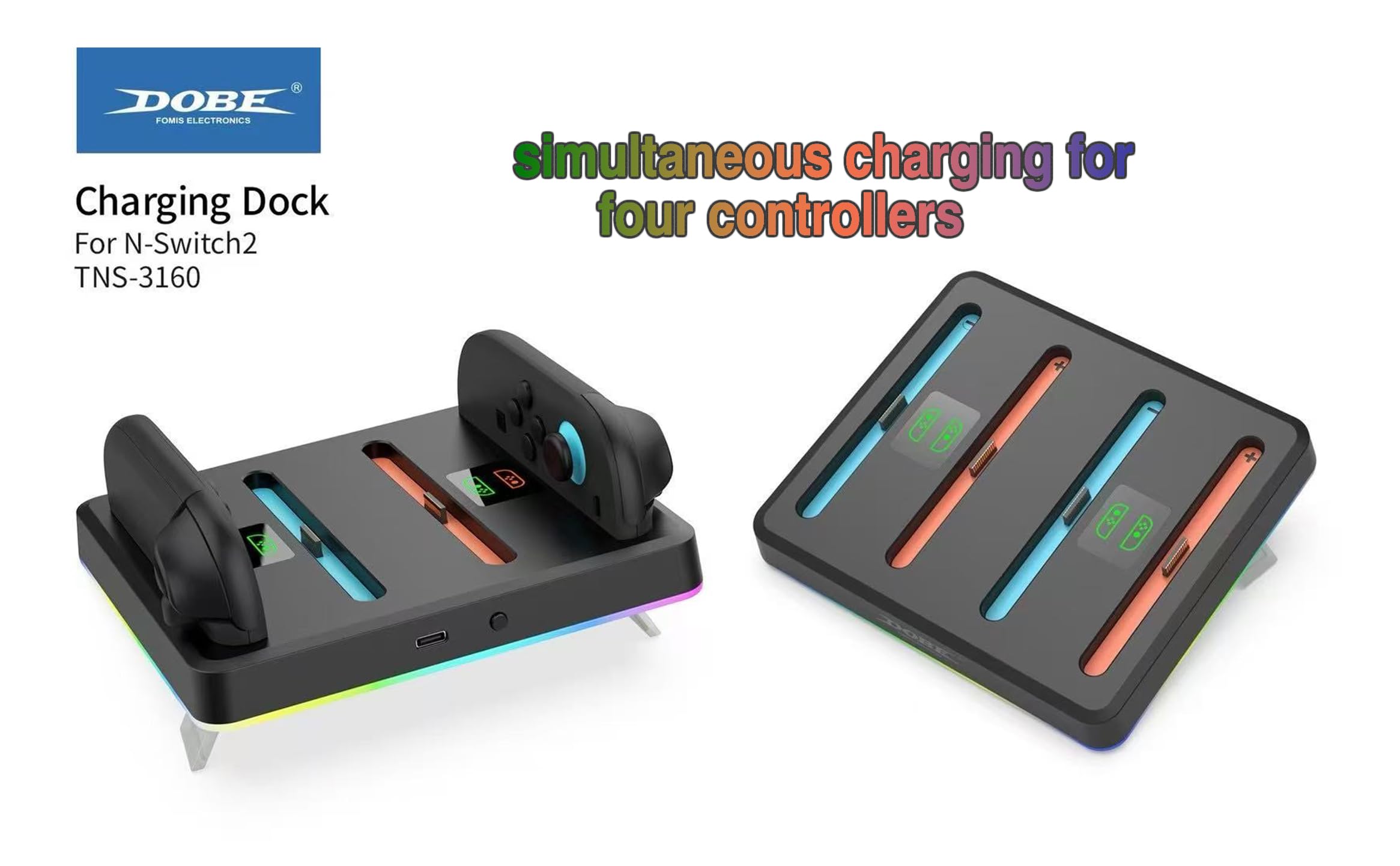 Amazon.com: Dobe Charger Dock for N-Switch 2 Joy-Con Controller