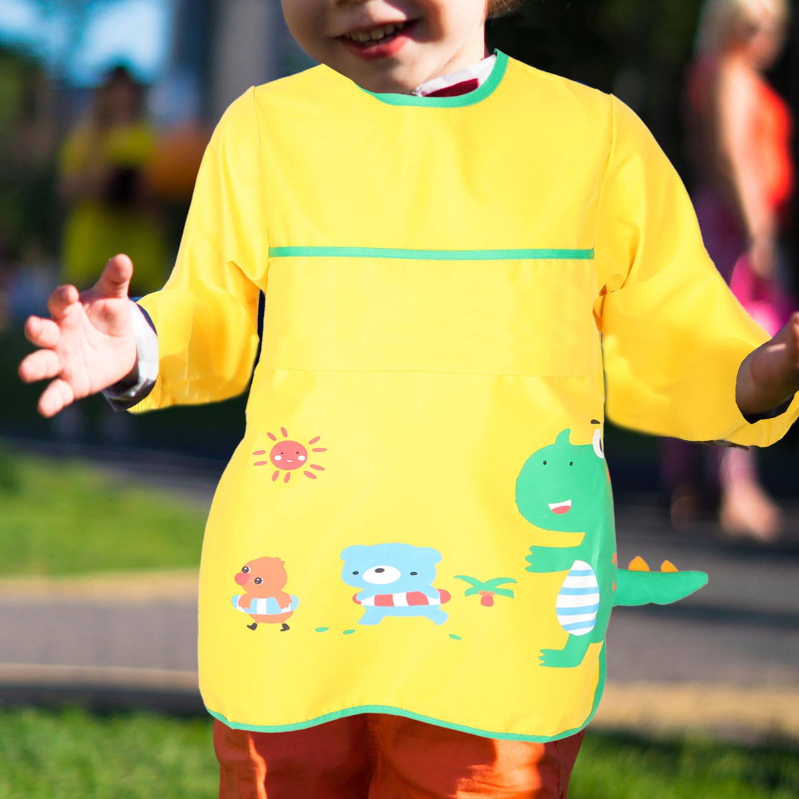 ifundom 2 Stück Kinderschürze Baby Herbst Und Winter Sprühfarbe Polyester