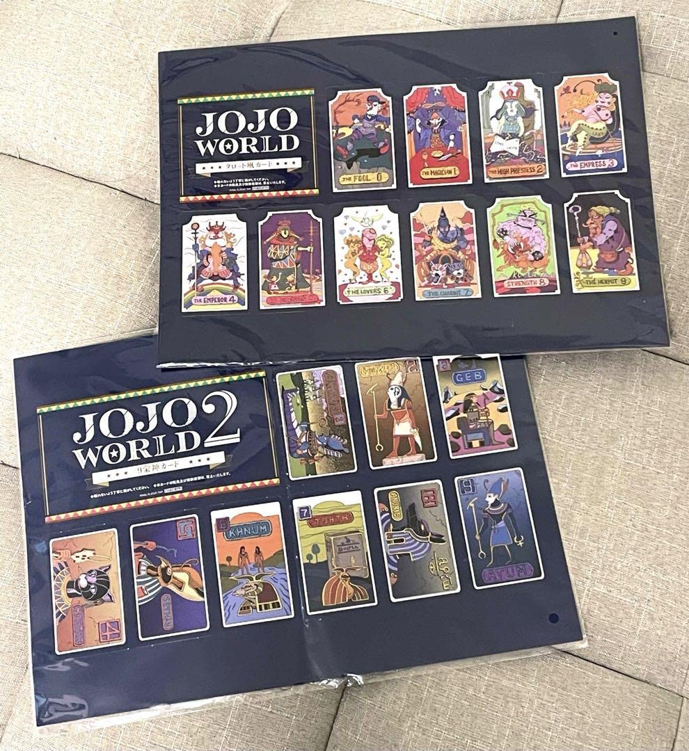 Amazon.co.jp: ジョジョワールド タロット風カード 9栄神カード 2点