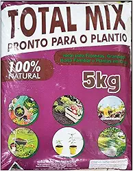 Terra Adubada 5kg - Horta - Plantas - Jardim - Vasos - Suculenta Substrato Premium Total Mix