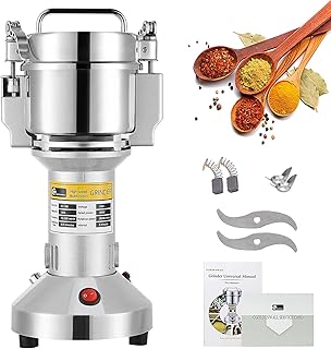 CGOLDENWALL 850w Moulin Électrique à Céréales 150g Grain Poudre Machine en Acier Inoxydable pour Épices Herbes Grain de Café CE Certificat