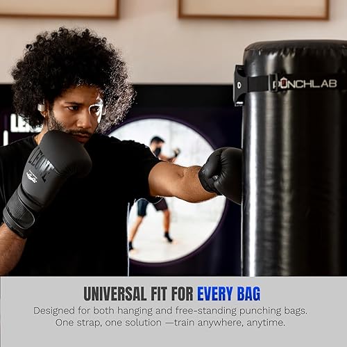 Miniatura 2 de Heavy Bag Phone Holder Strap – Punch Tracking Accessory for Boxing & Fitness, Fits Hanging & Standing Bags, Tracks Punch Power, Count & Progress,