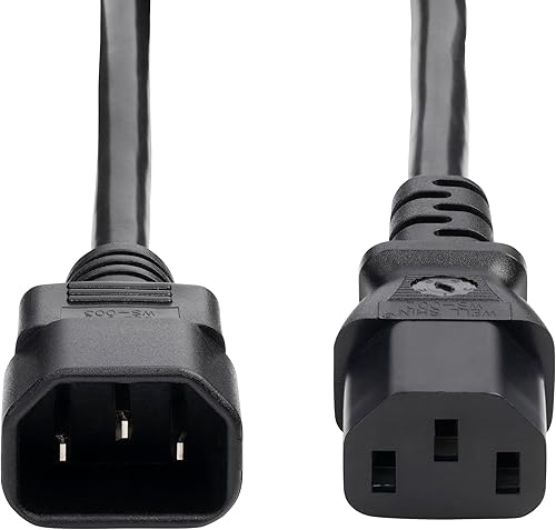 Miniatura 9 de StarTech.com Cable de extensión de alimentación de 1 pie (11.8 in), cable de alimentación IEC 60320 C14 a C13 PDU, 10 A, 250 V, 18 AWG, cable de