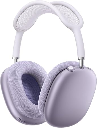 Apple AirPods Max Wireless Over-Ear Headphones, Pro-Level Active Noise Cancellation, Transparency Mode, Personalised Spatial Audio, USB-C Charging, Bluetooth Headphones for iPhone, Purple 