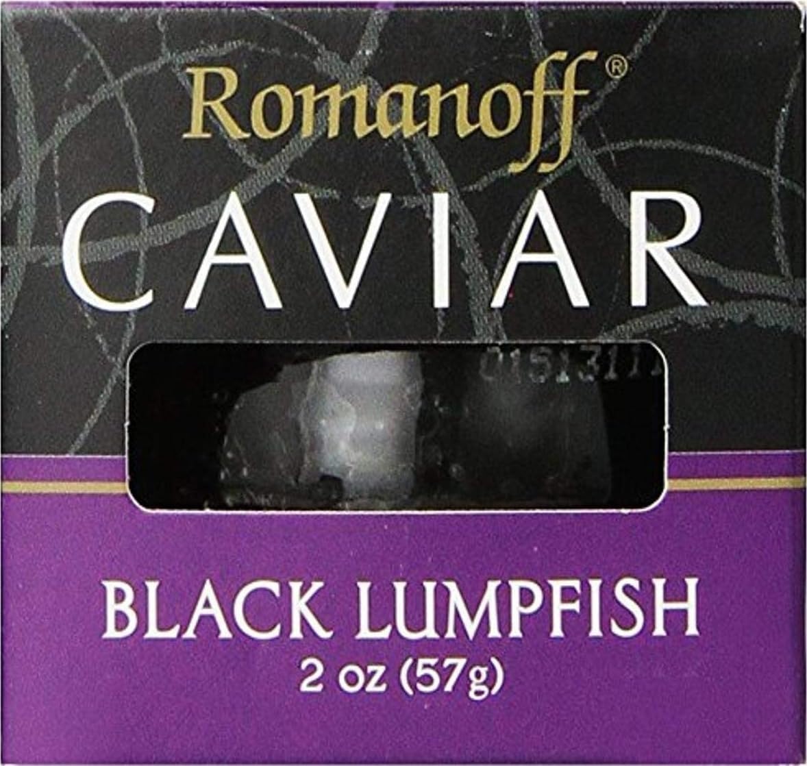 Romanoff Caviar Black Lumpfish, 2 oz, Whole