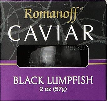 Romanoff Caviar Black Lumpfish ، 2 أونصة ، كاملة