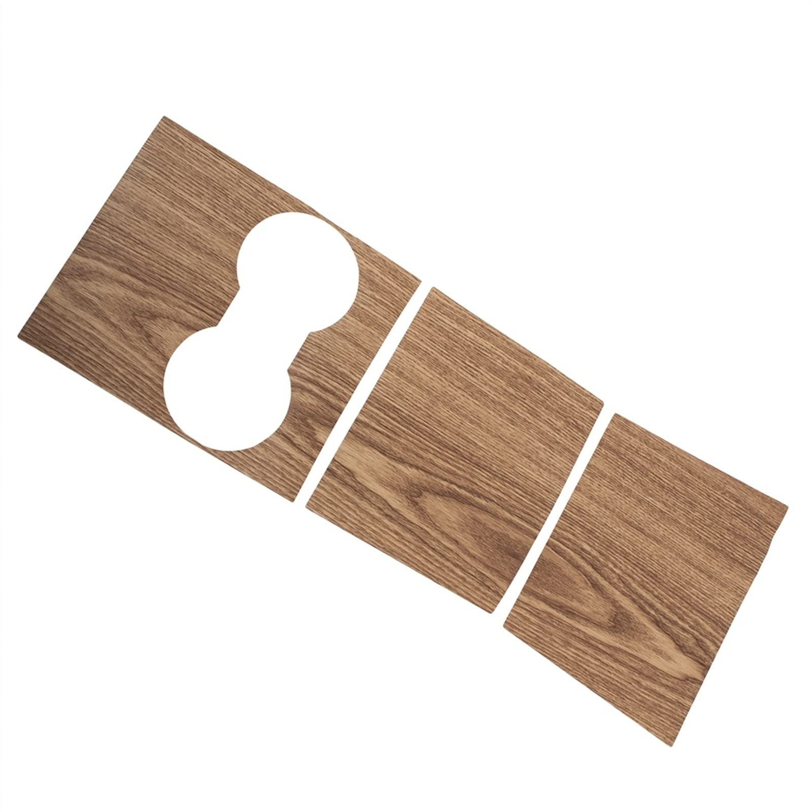 Qibbei One Color Car Console Wood Grain Accessories Sticker Center Wrap For Tesla Model 3 Y