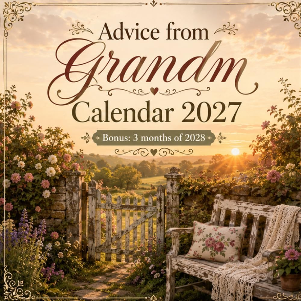 Advice From Grandma Calendar 2027 + 3-Month Bonus 2028: Timeless Wisdom, Daily Inspiration, and Gentle Guidance for Every Day