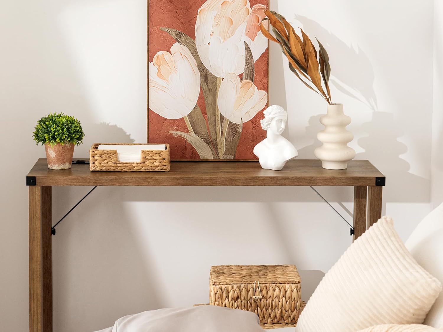 StorageWorks Water Hyacinth Napkin Holder for Bathroom, Wicker Napkin Baskets for Bathroom, Guest Towel Holder, 9 ¾"L x 5"W x 2 ¾"H, 1 Pack - Image 8