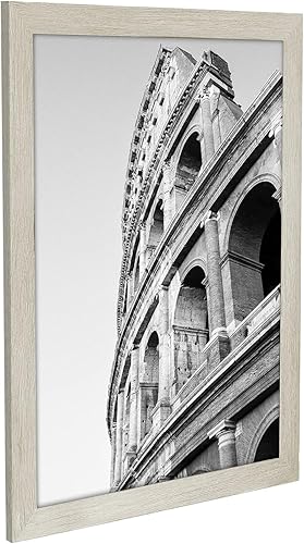 Vista 901 de Americanflat - Marco para póster de 71 x 74 cm con plexiglás pulido, portarretratos negro de madera industrializada, Epic Collection, marco ancho