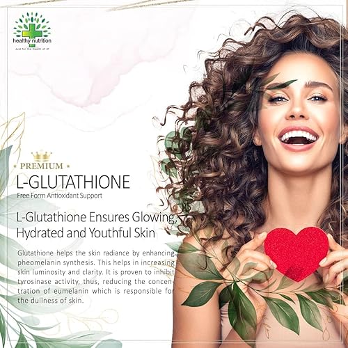 Miniatura 2 de L-glutatión de 600 mg con vitamina C para piel brillante, antioxidantes, aclaramiento de la piel, pigmentación de desintoxicación y eliminación de