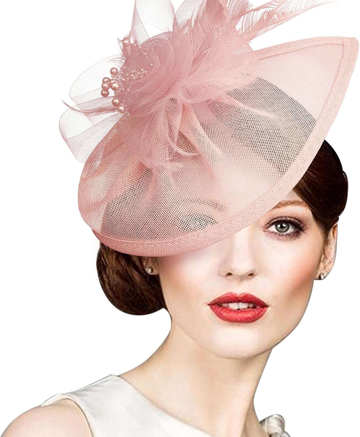 Women Fascinators Hats Flower Fascinators with Headband and Clip Tea Party Headwear for Women and Girls - Image 7