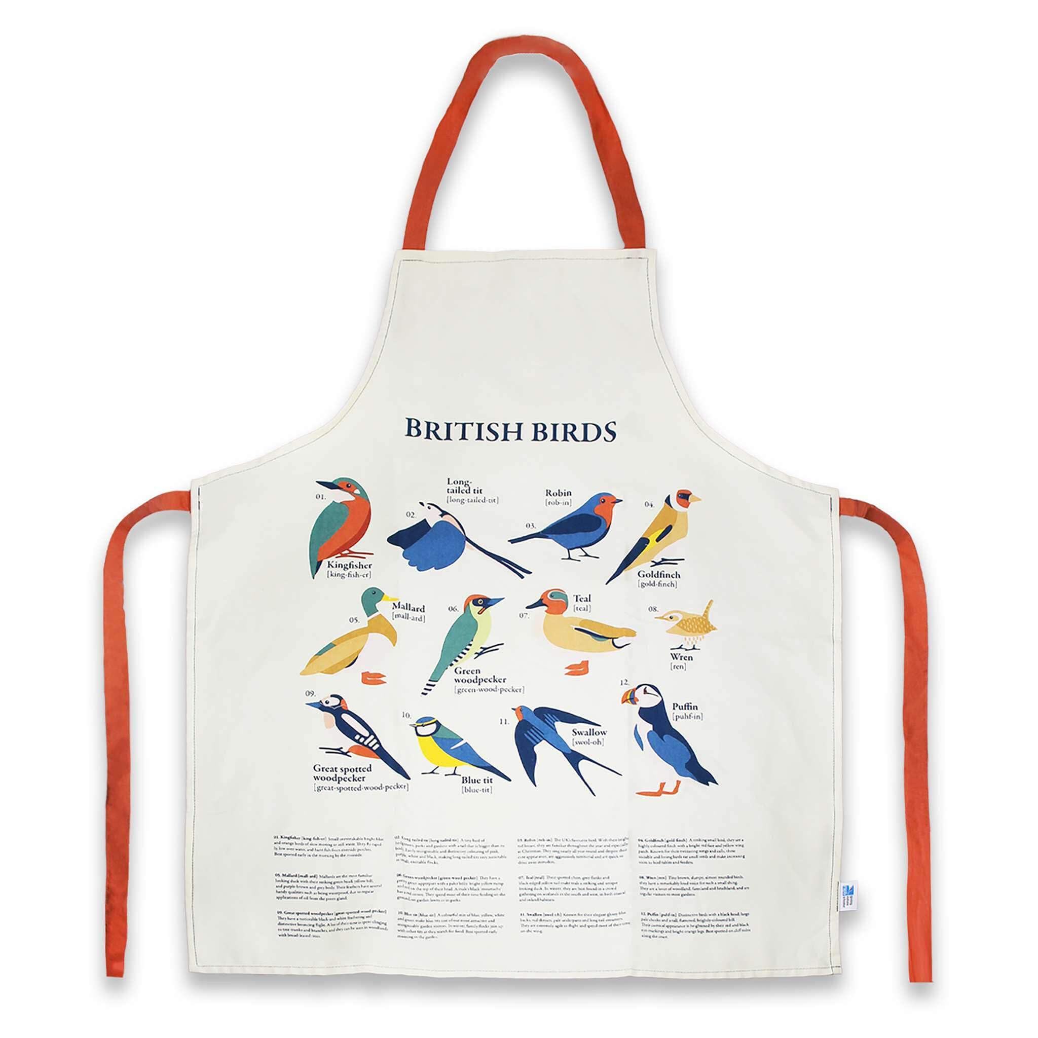 Half Moon Bay Unisex White Rspb - Aprons & Tea Towels - Rspb Apron - Free As A Bird