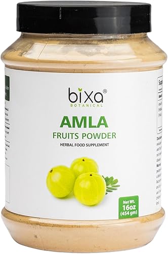 bixa BOTANICAL Amla Powder (Emblica officinalis), 1 libra (16 onzas)  Suplemento a base de hierbas antioxidante y refuerzo de inmunidad