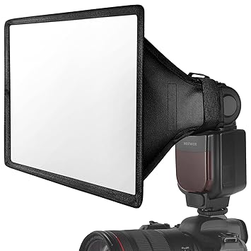 NEEWER Flash Diffuser Light Softbox 11 x 8 Inches Universal, Foldable with Storage Bag Compatible with Canon Nikon Sony Godox Yongnuo NEEWER Speedlight