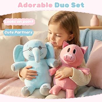 Amazon.com: NUWDYSNN Elephant and Piggie Picture Book Plush Toy