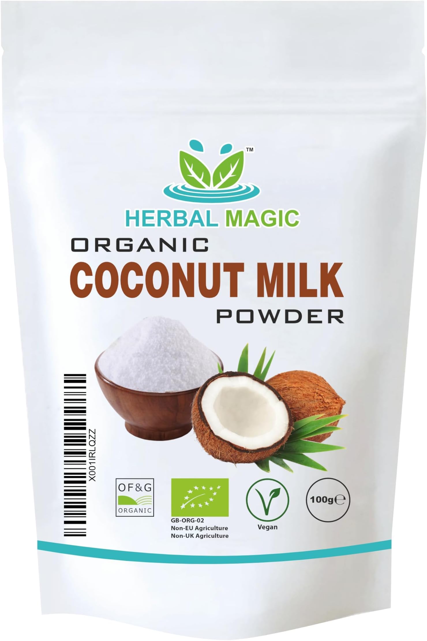 Organic Coconut Milk Powder, Sparkle your Smoothies, Shakes, Juices, Soups, Stews, Baking, Cuisnes - irresistibly delicious for an active lifestyle-100g