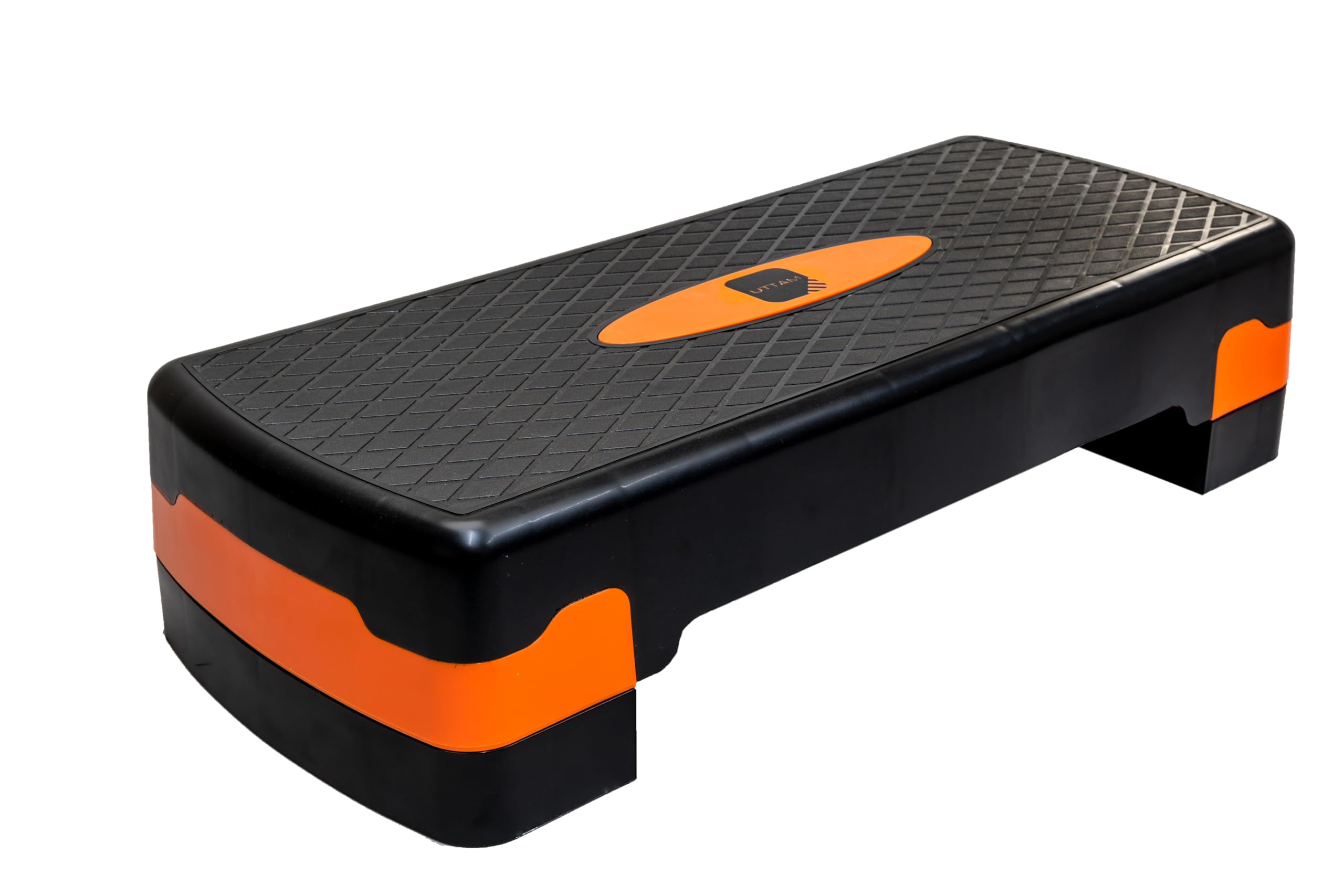 ZANGCO Fitness Stepper | Exercise Step for Home & Gym, Suited for Cardio, Yoga, Aerobics, Weights, Workout for Indoor/Outdoor | Adjustable 2 Step Level Heights (10,15 CM) | Exercise Accessory (Orange)