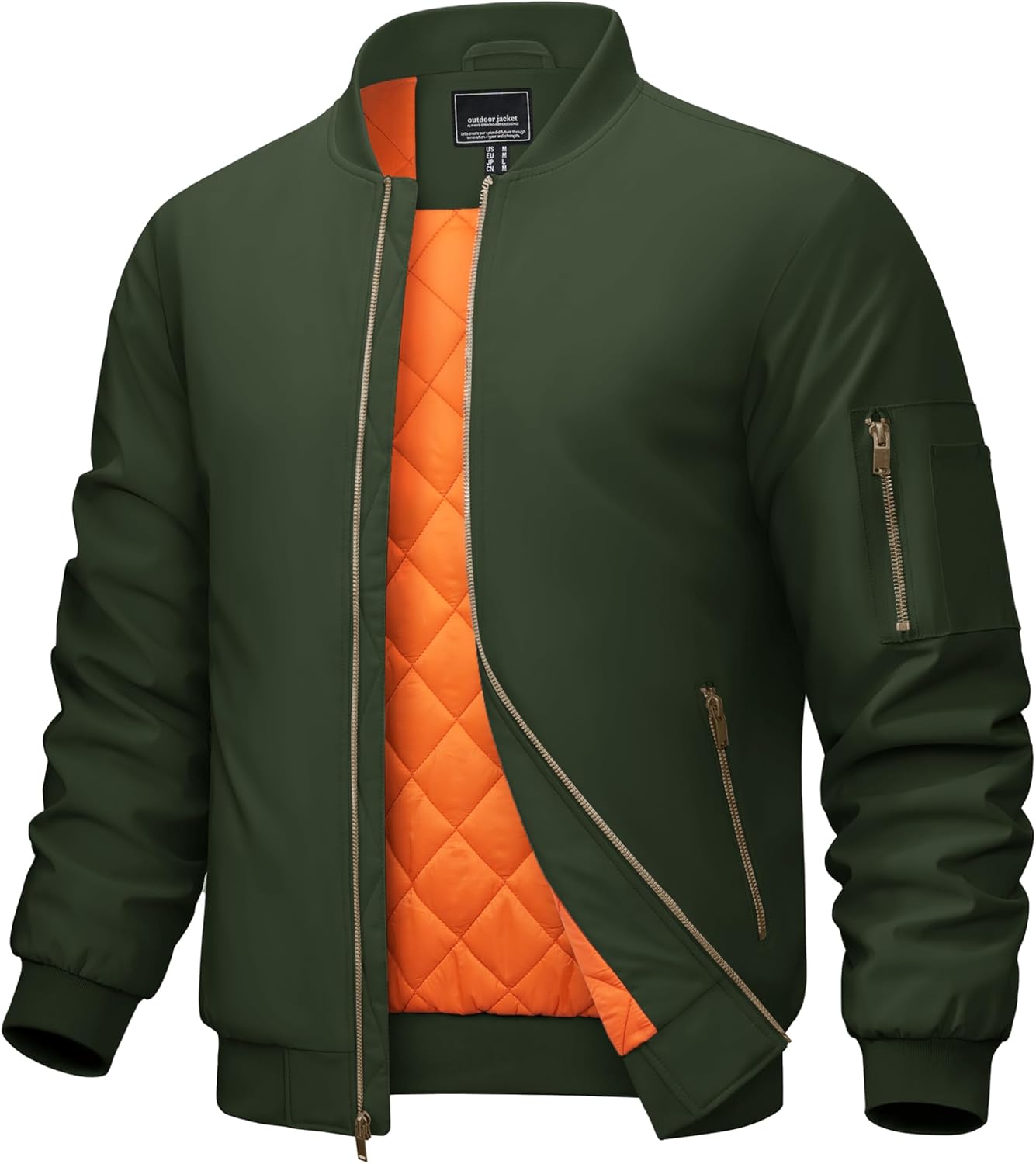 CRYSULLY Mens Bomber Jacket Full Zip Windbreakers Pakistan Ubuy