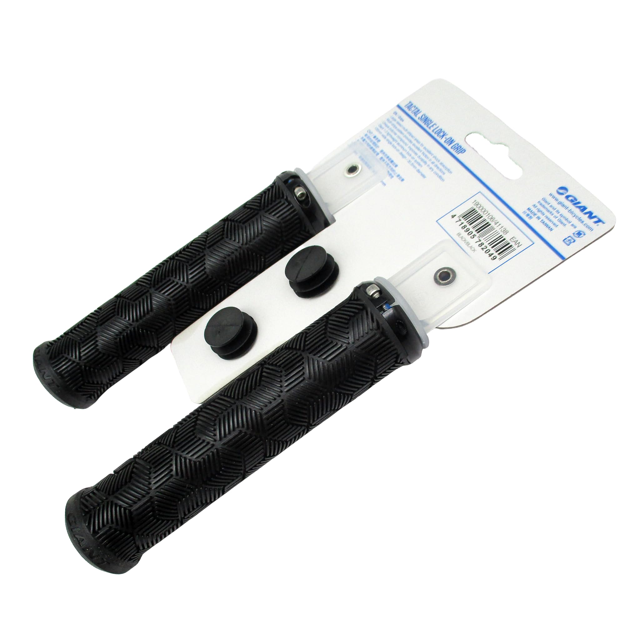 Giant Tactal Lock-On Bike Grips 135mm di larghezza, 30,5mm Manopole per manubrio MTB – Ergonomiche, Antiscivolo Accessori per Bicicletta & Mountain Bike, Modello 41138