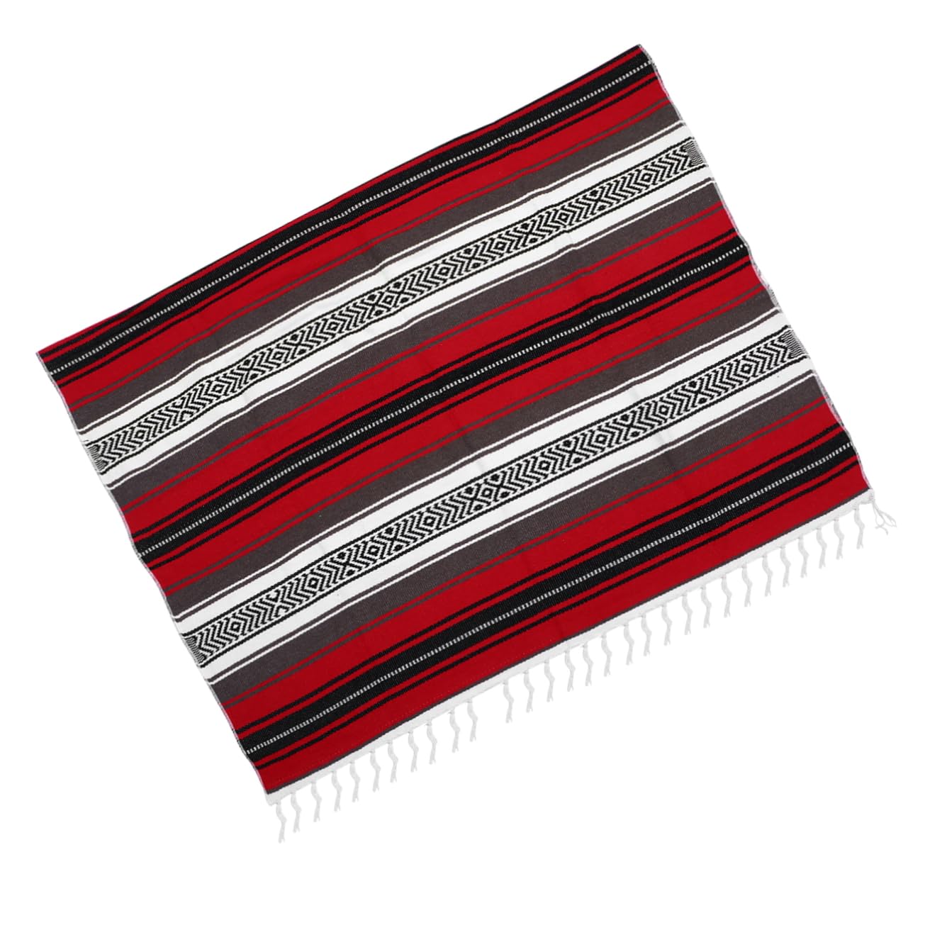 Couverture mexicaine tissée Cabilock en polyester coton pour canapé