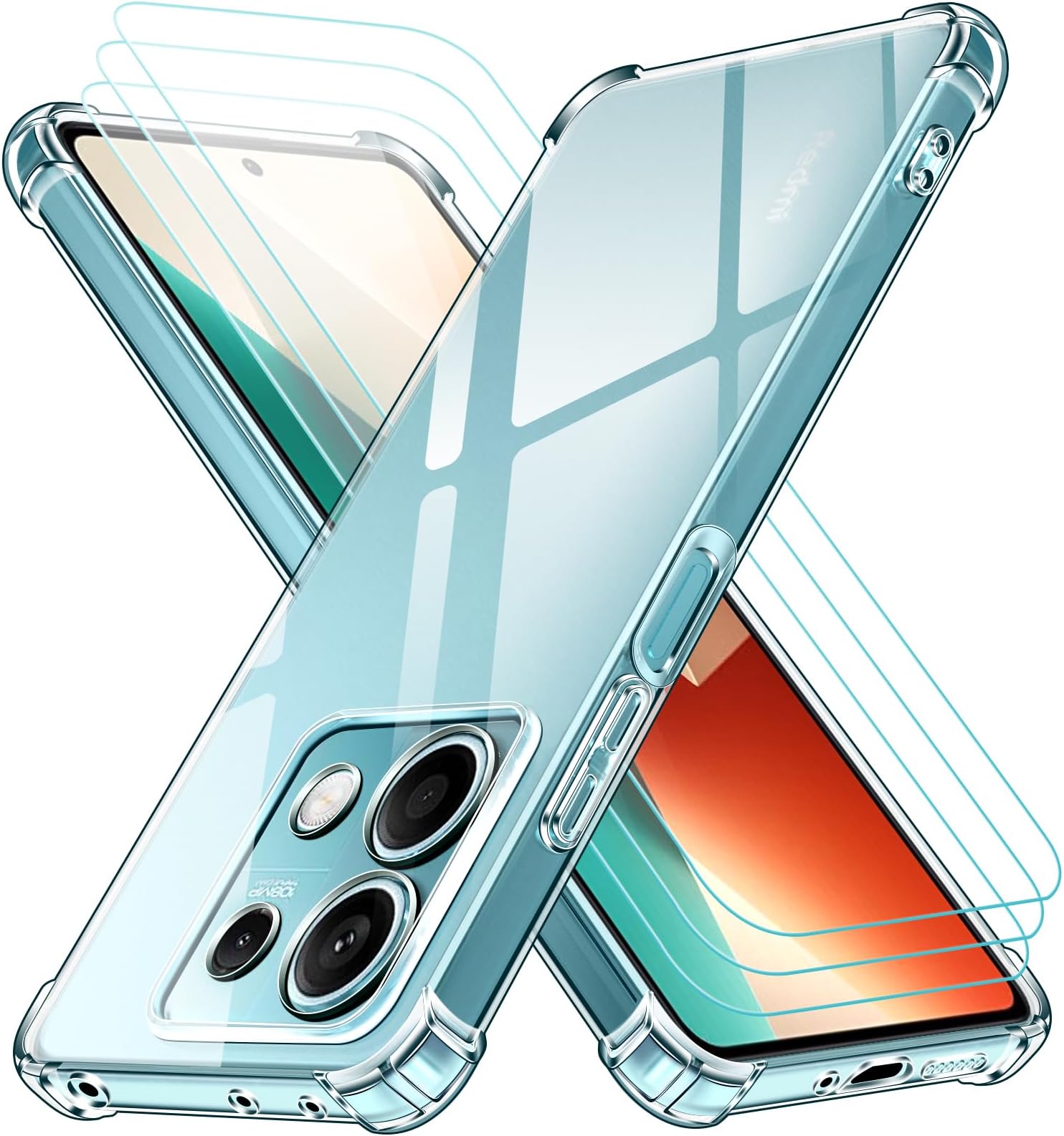 Coque Transparente Anti-choc Xiaomi Redmi Note 11/11S – Housse Silicone TPU Mince, Protection Renforcée | Étui Cristal Clair Anti-rayures