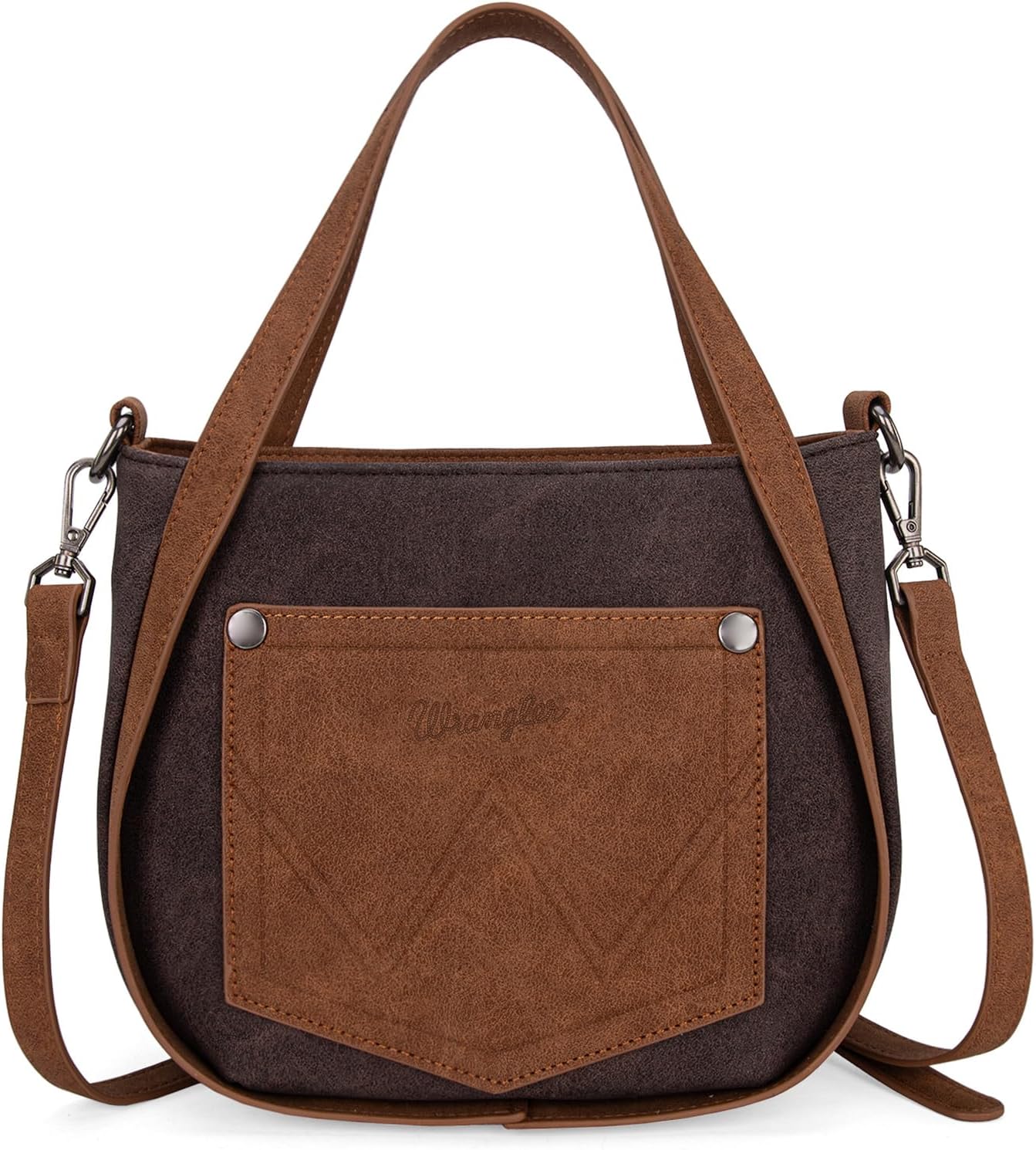 Wrangler Fringe Top-Handle Bag Medium Western Crossbody Purse for Women - Image 3