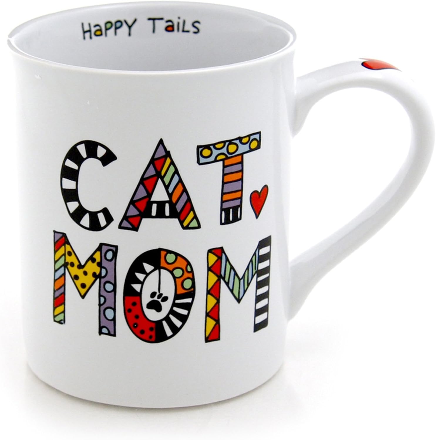 Our Name is Mud “Cat Mom” Porcelain Mug, 16 oz.
