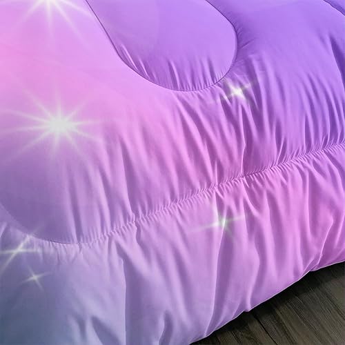 Miniatura 4 de AILONEN Axolotl - Juego de edredón tamaño matrimonial, juego de ropa de cama infantil de salamandra azul y rosa para niñas, juego de edredón