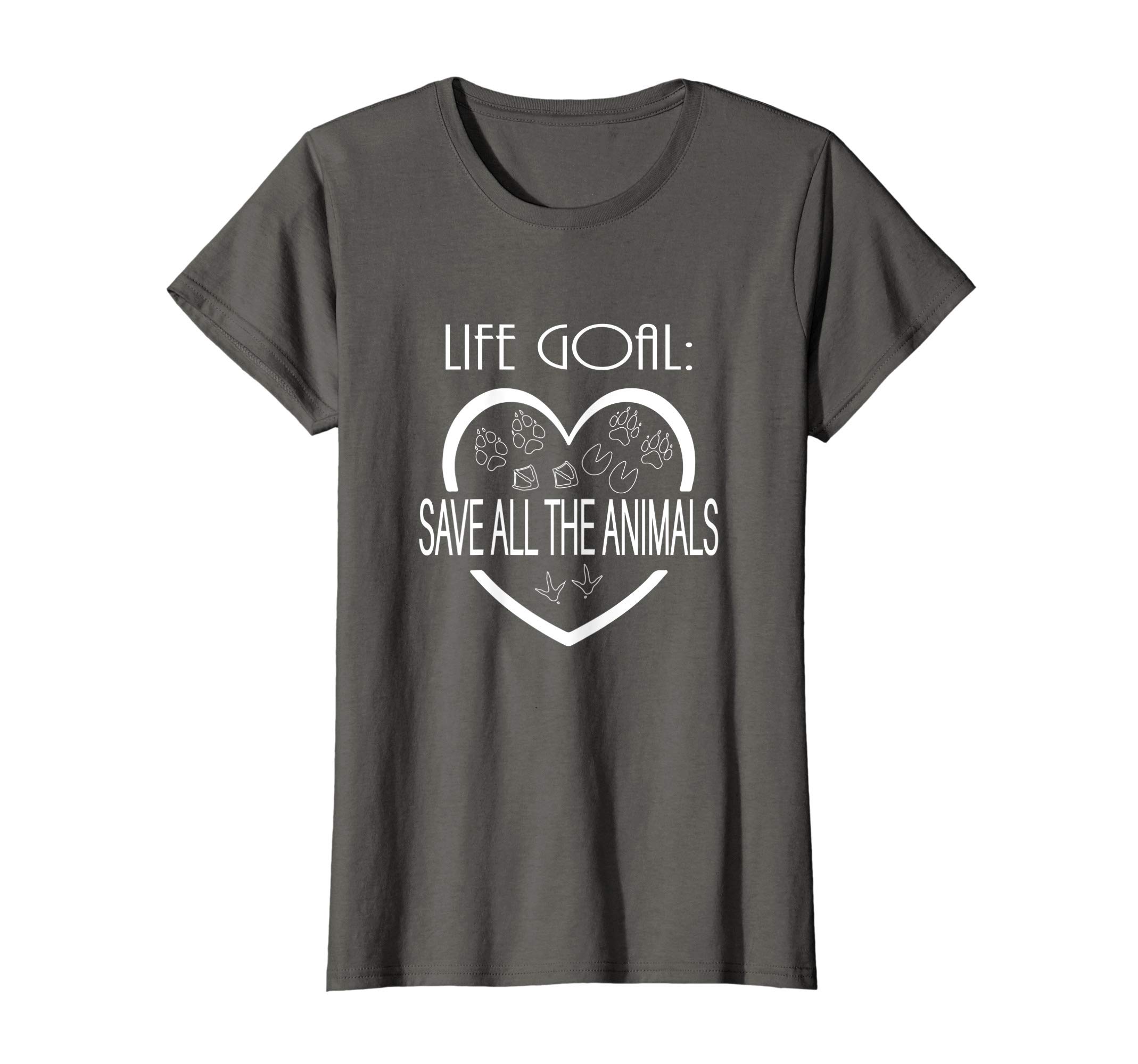 Animal Lover GiftsLife Goal Save All The Animals, Wildlife Rescue, Animal Love T-ShirtOEKO-TEX STANDARD 100